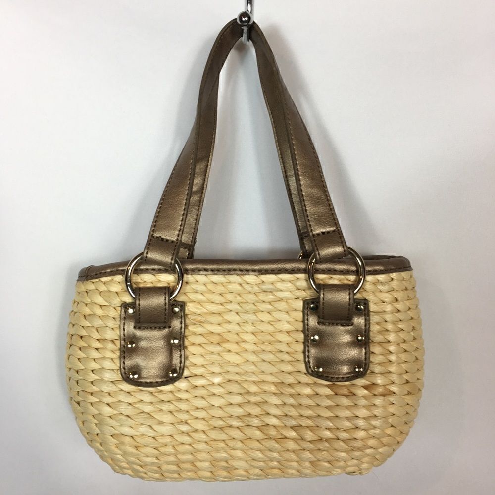 Liz Claiborne Cornhusk Straw Purse‎